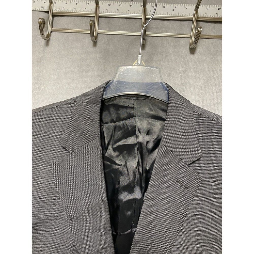 Ralph Lauren Suit Men 44R Gray 2B Wool Career Office Pants Business 40X28 Luxury - Picture 8 of 16